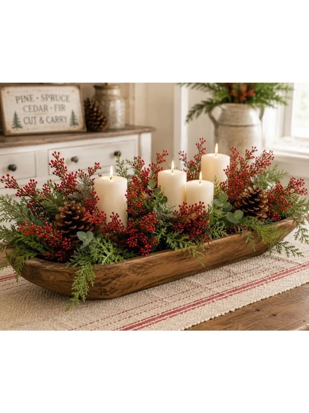 Set of 2 Red Berry Wax Flower Sprays 13 Inch Faux Filler Flowers Artificial Berr